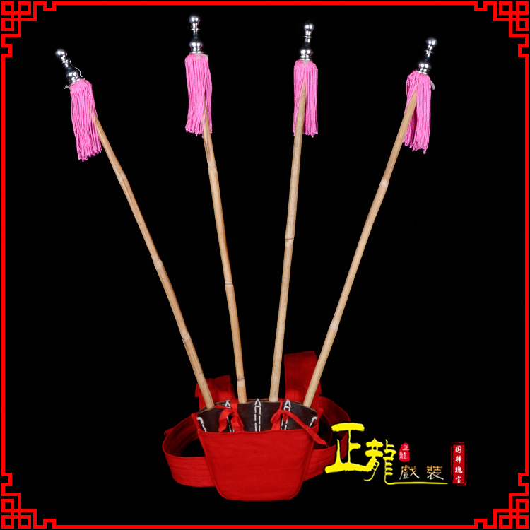 岑巩戏装戏曲用品靠旗男女大靠 靠板 正宗牛皮旗杆旗架