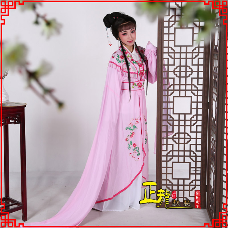 岑巩花旦黄梅戏服古装戏服水袖戏剧假云肩长披